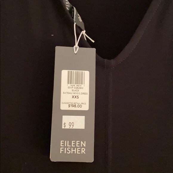 Eileen Fisher little black dress - Picture 2 of 5